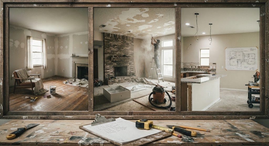 San Antonio Job-Site Report: Three Living Room Renovations, Three Different Decades, Three Different Budgets