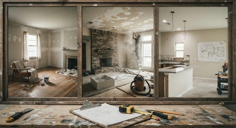 San Antonio Job-Site Report: Three Living Room Renovations, Three Different Decades, Three Different Budgets