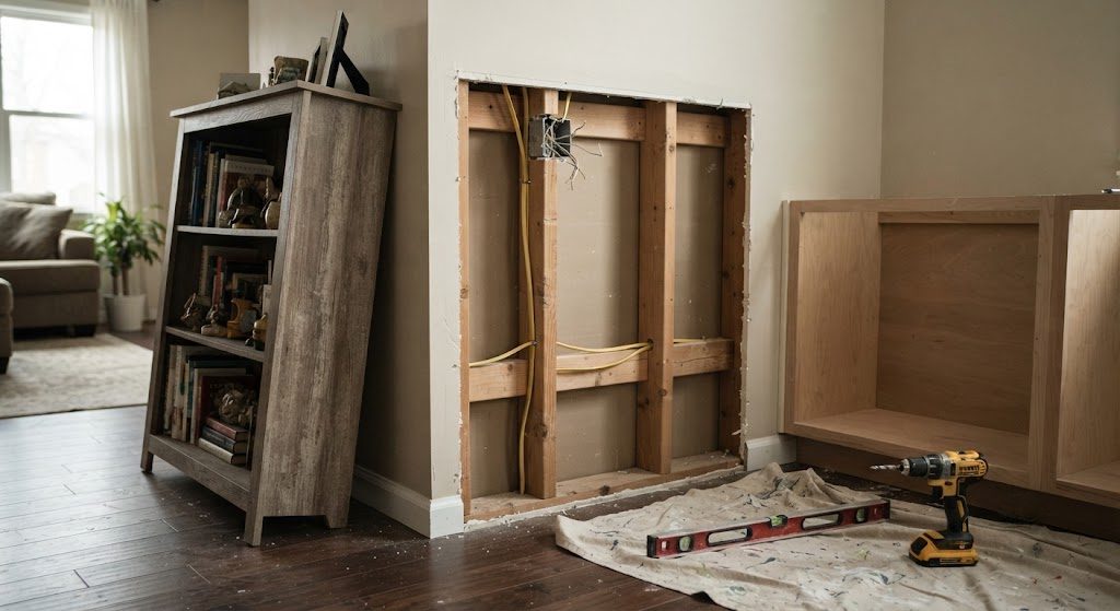 Built-Ins vs. Freestanding Storage: A Debate That Ends When You Look at the Studs