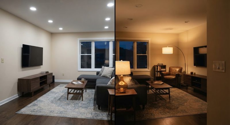 How to Light a Living Room Without It Looking Like an Operating Room