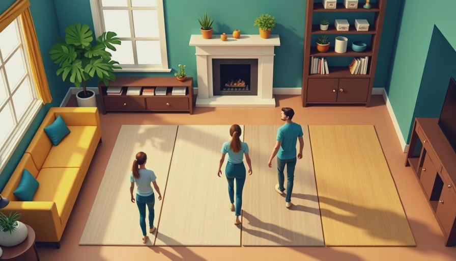 Illustration for living room flooring ideas