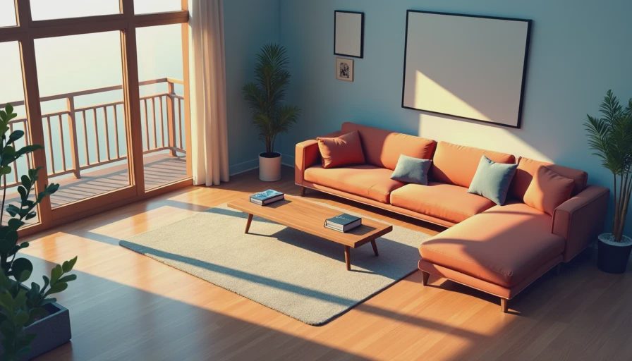 Visual context for living rooms with hardwood floors