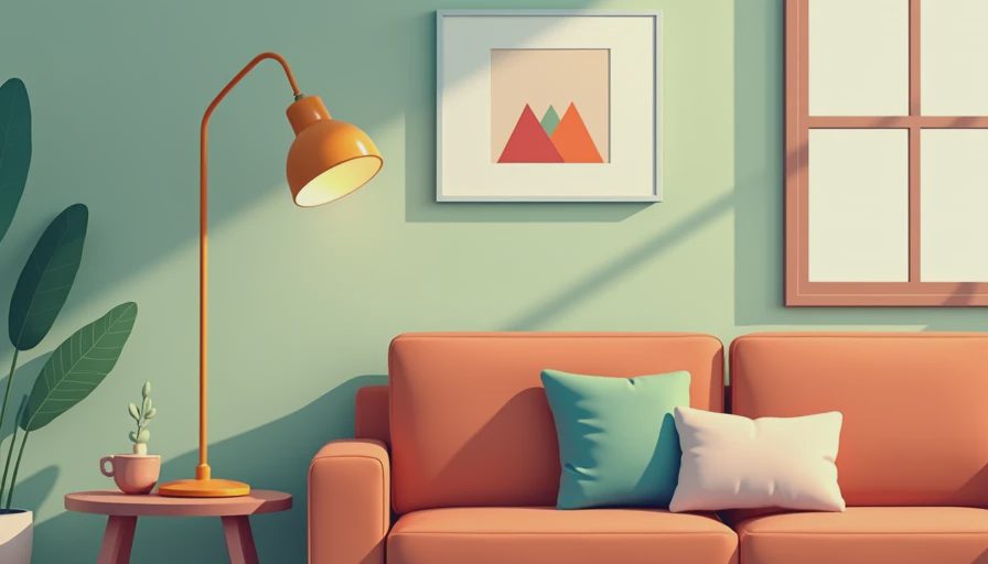 Visual context for living room lighting