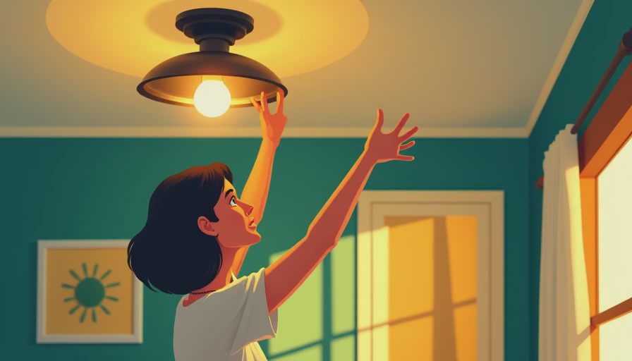 Illustration for ceiling lights for living room