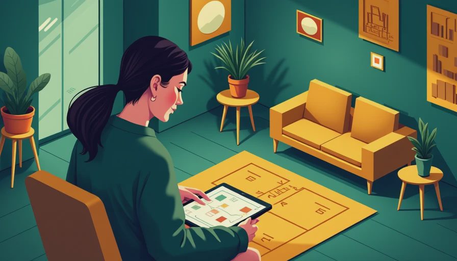 Illustration for living room layout ideas