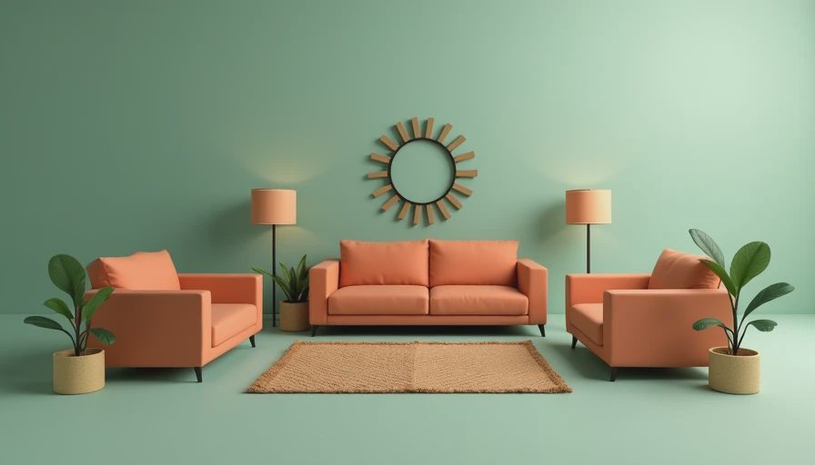 Visual context for living room layouts