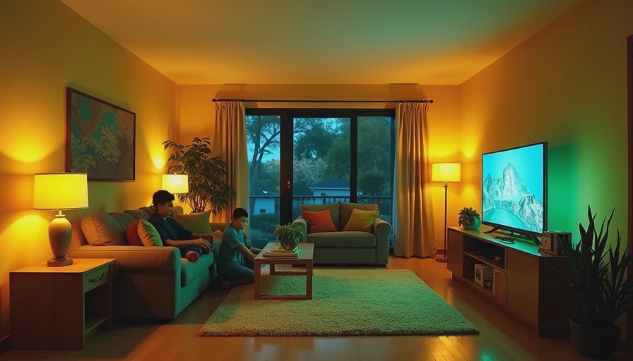 Visual context for long living room layout