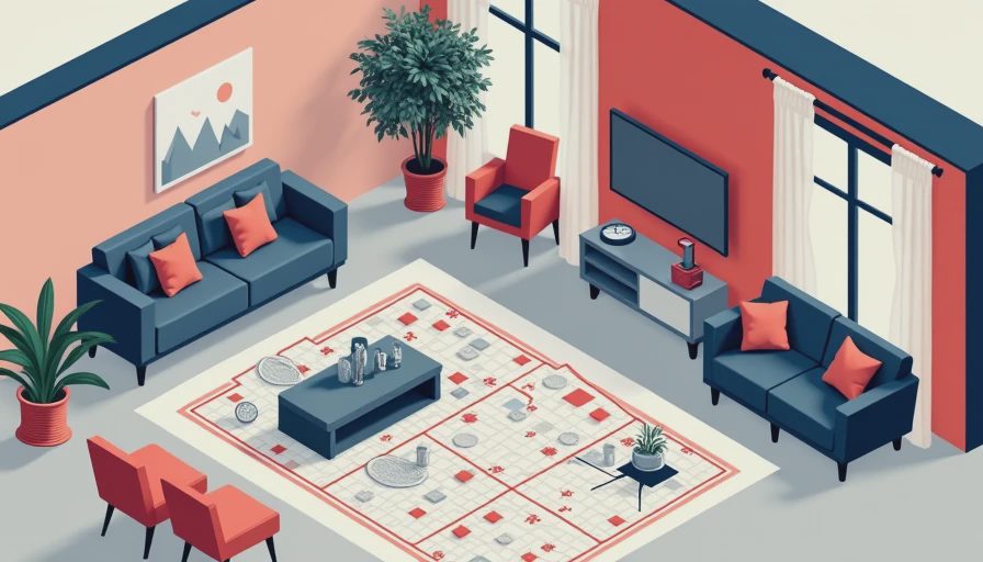 Visual context for living room renovation before and after