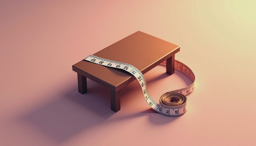 Illustration for coffee table size guide
